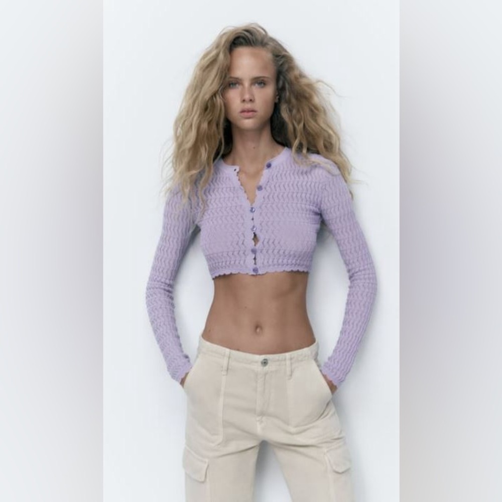ZARA long sleeve button down top